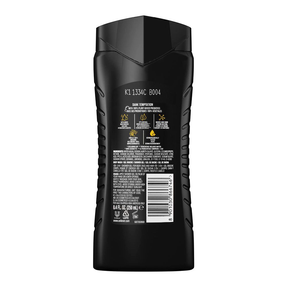 Axe 3in1 Black Shower Gel - 250ml