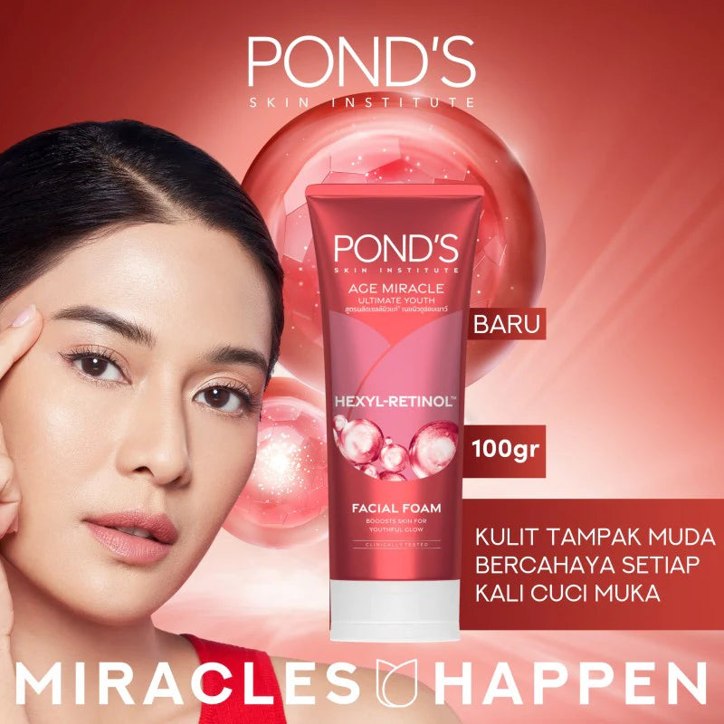 Ponds Age Miracle Hexyl-Retinol Facial Foam - 100g