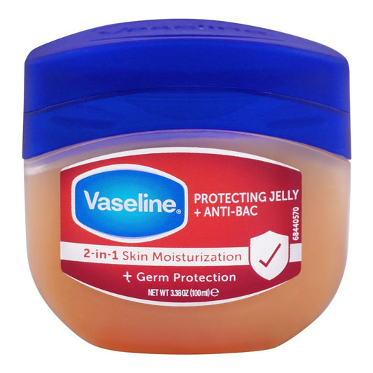 Vaseline Protective Jelly + Anti-Bacterial 2 in 1 Skin Moisturizer - 100ml