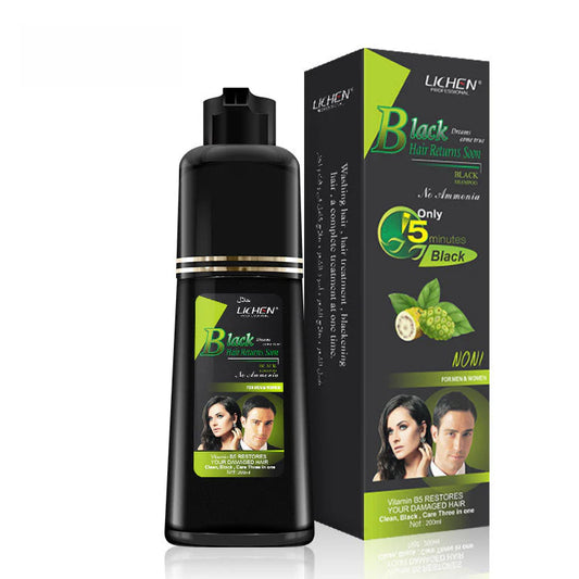 Lichen Hair Color Black Shampoo - 200ml