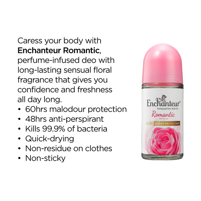 Enchanteur Roll On Deodorant Romantic - 50ml