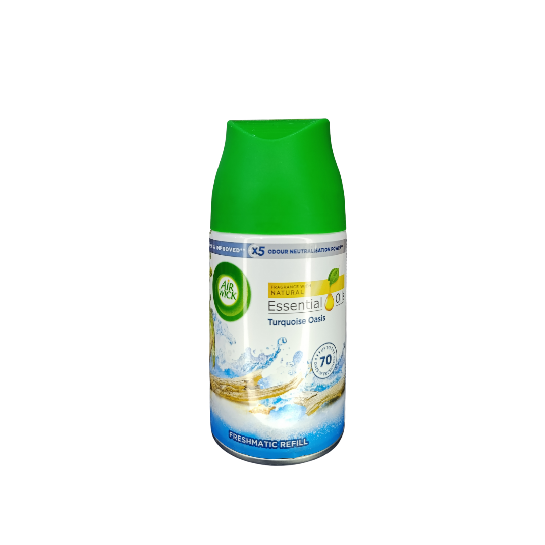 Air Wick Natural Essential Oil turqiose oasis freshmatic refill -250ml