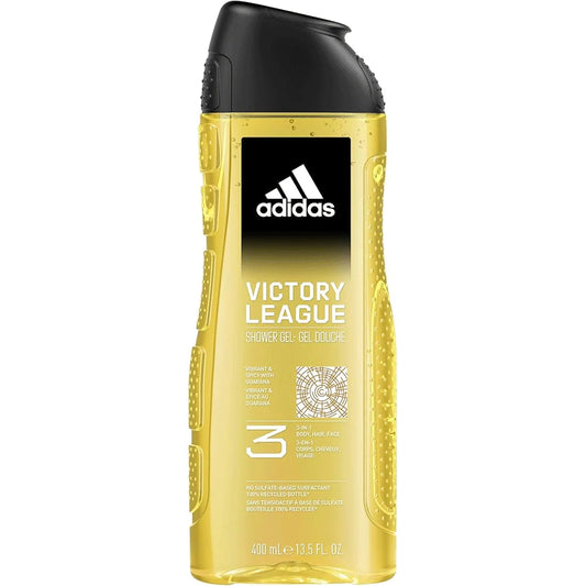 Adidas Victory League Shower Gel 3 in 1 Body,Hair And Face - 400ml
