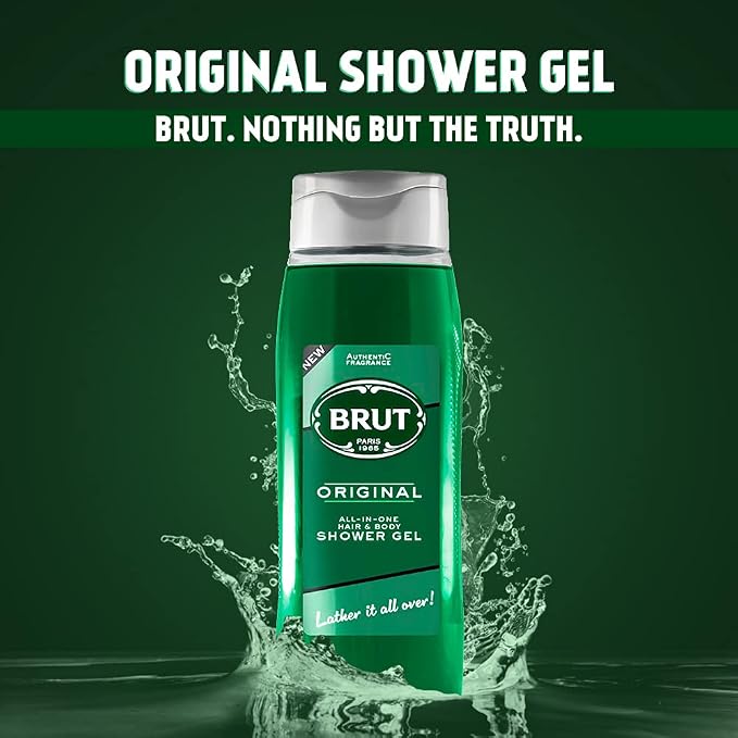 Brut Original All-In-One Hair & Body Shower Gel - 500ml