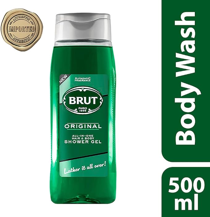 Brut Original All-In-One Hair & Body Shower Gel - 500ml