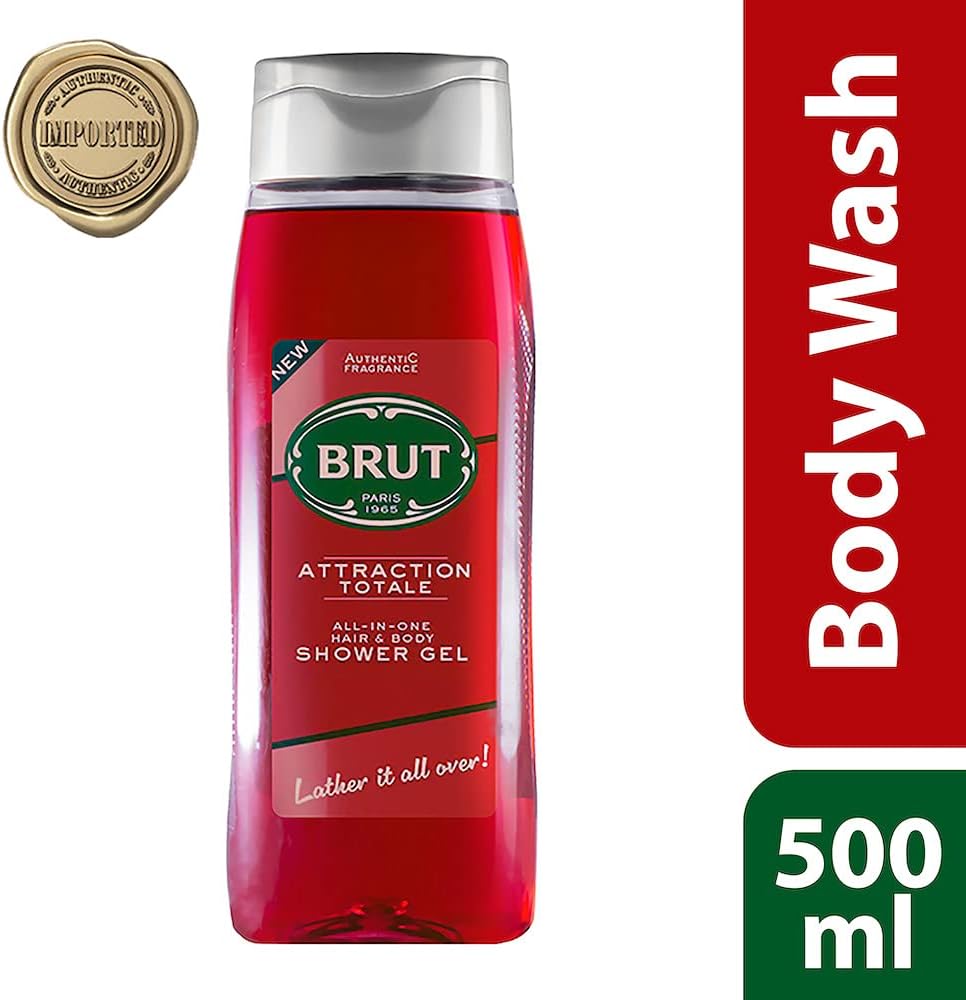 Brut Attraction Totale All-In-One Hair & Body Shower Gel - 500ml