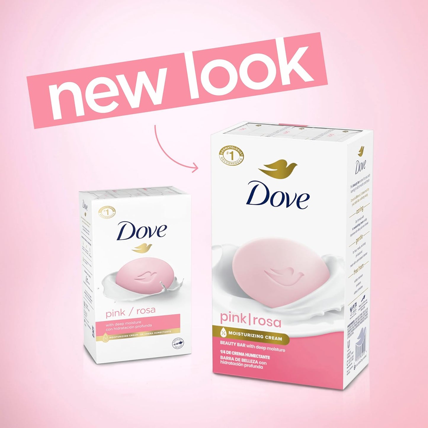 Dove 6 Pack Bar Soap Pink Rose  - 637g