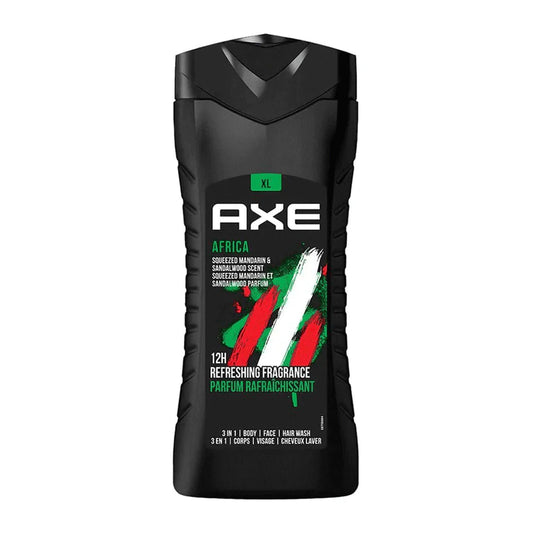Axe Africa 3in1 Shower Gel Body,Face And Hair wash - 400ml