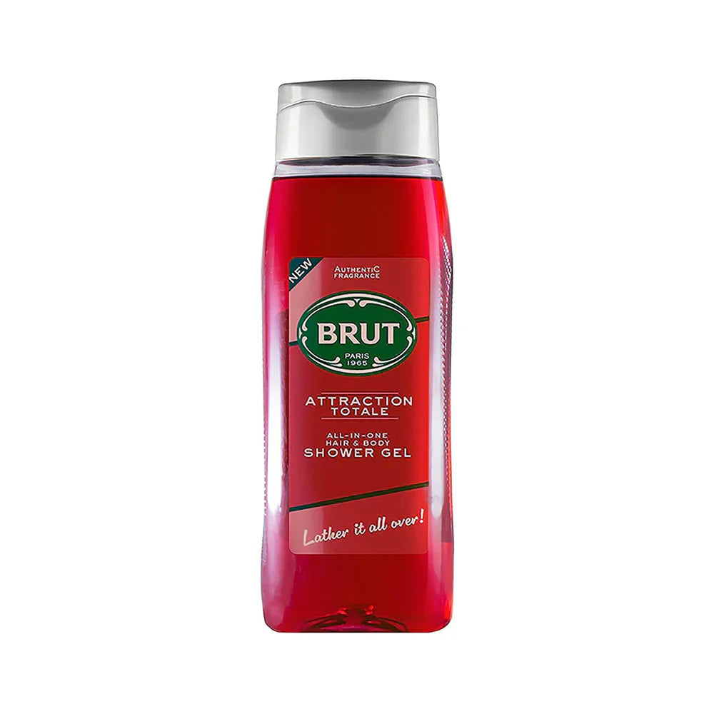 Brut Attraction Totale All-In-One Hair & Body Shower Gel - 500ml