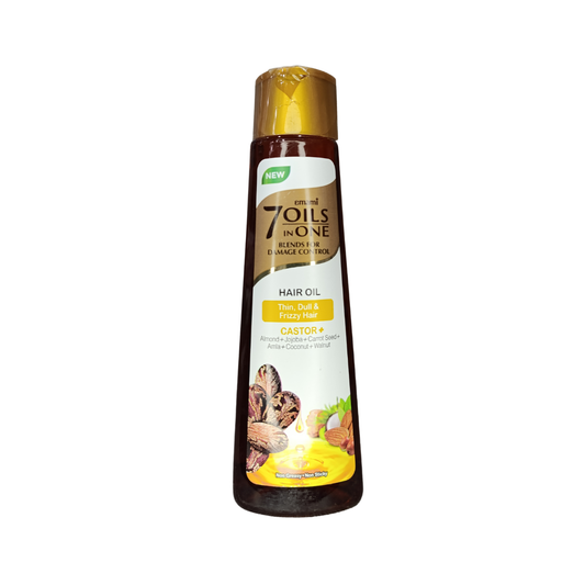 Emami 7 Oils in One Castor Thin, Dull & Frizzy Hair Oil, For Thin, Dull & Frizzy Hair - 200ml