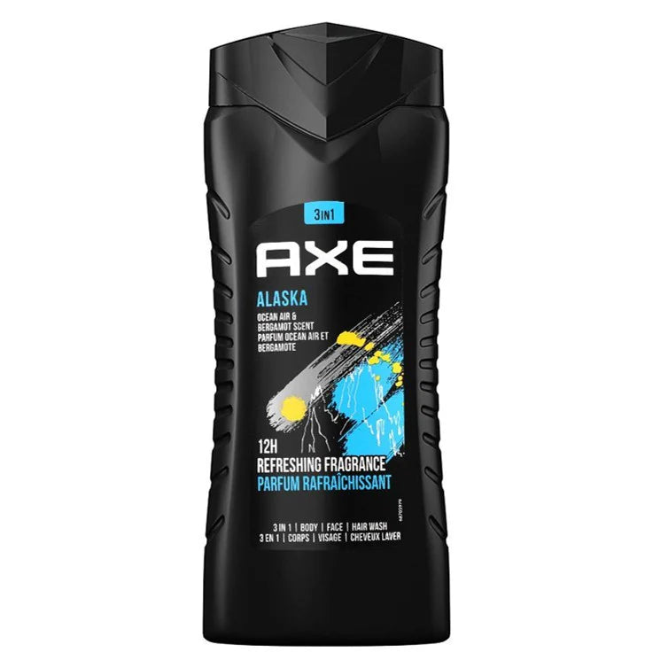 Axe Alaska 3in1 Shower Gel Body,Face And Hair Wash - 250ml