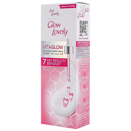Fair And Lovely Vita Glow Multivitamin Serum Fairness Face Cream - 100g