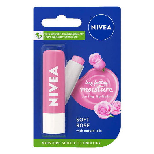 Nivea Soft Rose Caring Lip Bam  - 4.8g
