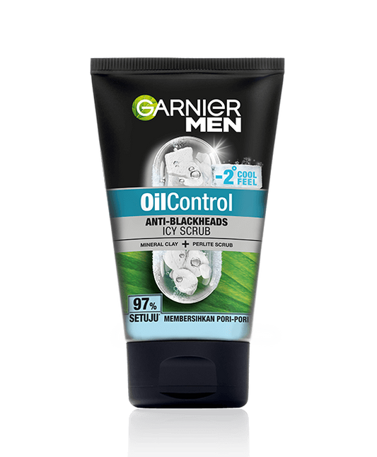 Garnier Oil Control Anti-Black Heads Icy Scrub - 100ml