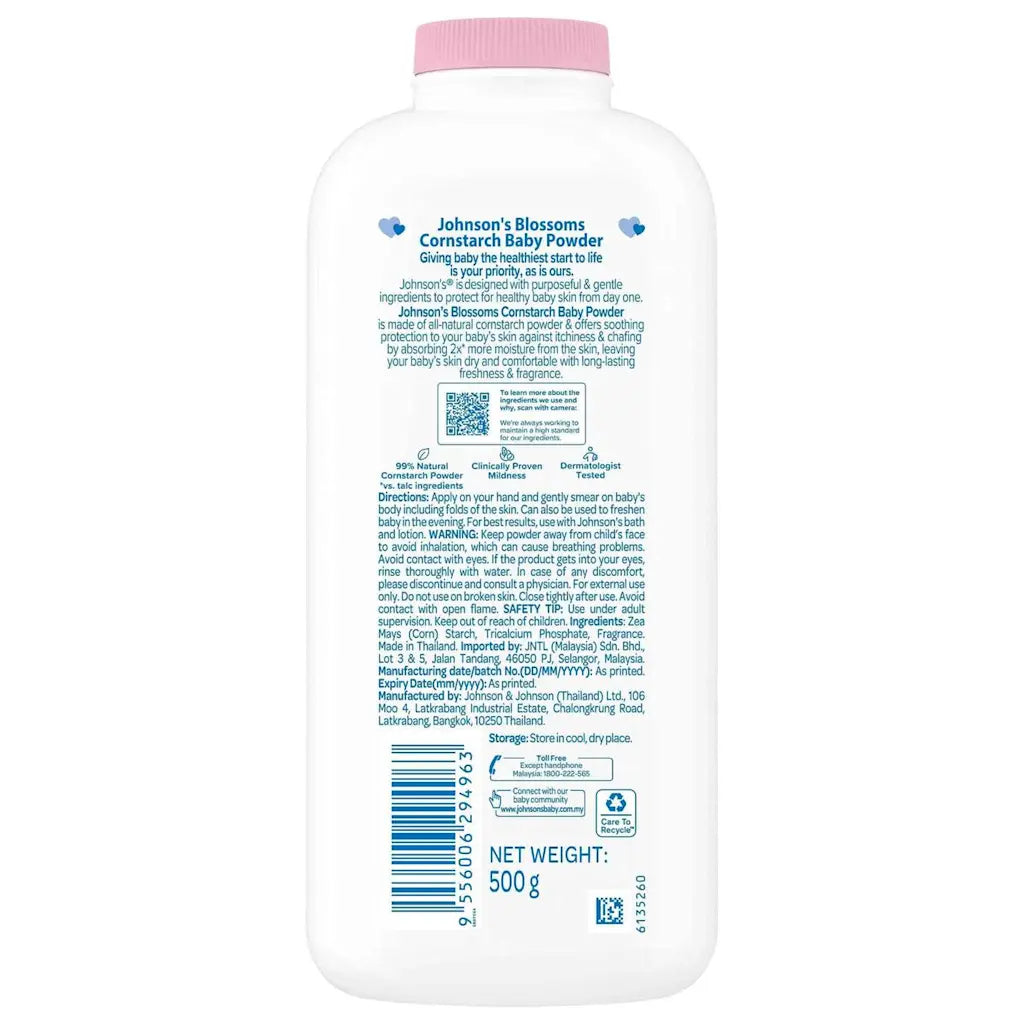 Johnson's Corn Starch Blossom Baby Powder - 400g