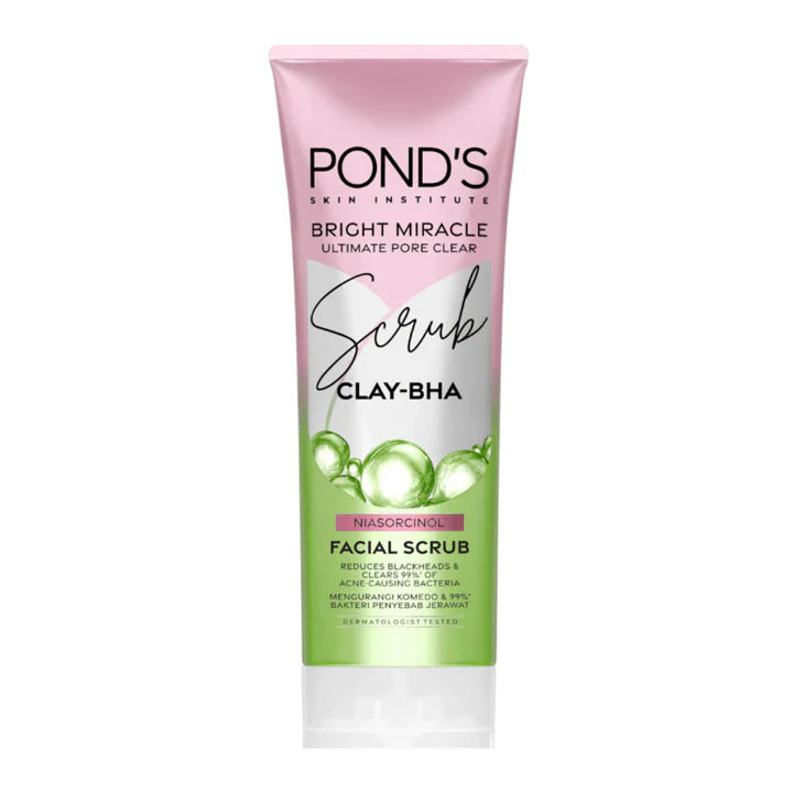 Ponds Bright Miracle Facial Scrub Clay-BHA - 100g